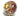 flower European keepsake bead with gold insert