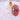 Bead with umbilical cord on pink 