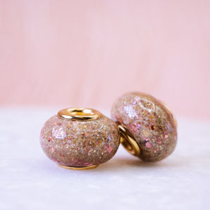 Cremation ashes keepsake bead
