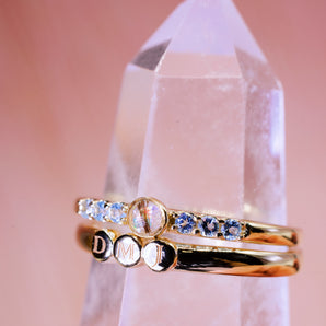 Engraved disk stacking ring selection