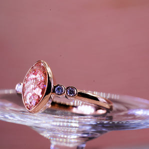 Ara-Nova Marquise ring with custom gemstones