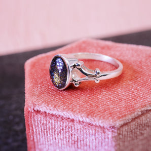Forget me not keepsake ring