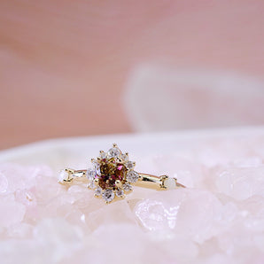 Stardust ring with optional custom gemstones