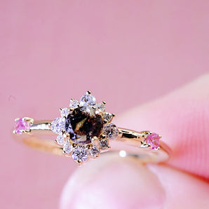 Stardust ring with optional custom gemstones