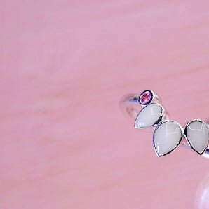 Cosmic lotus band with optional custom gemstones