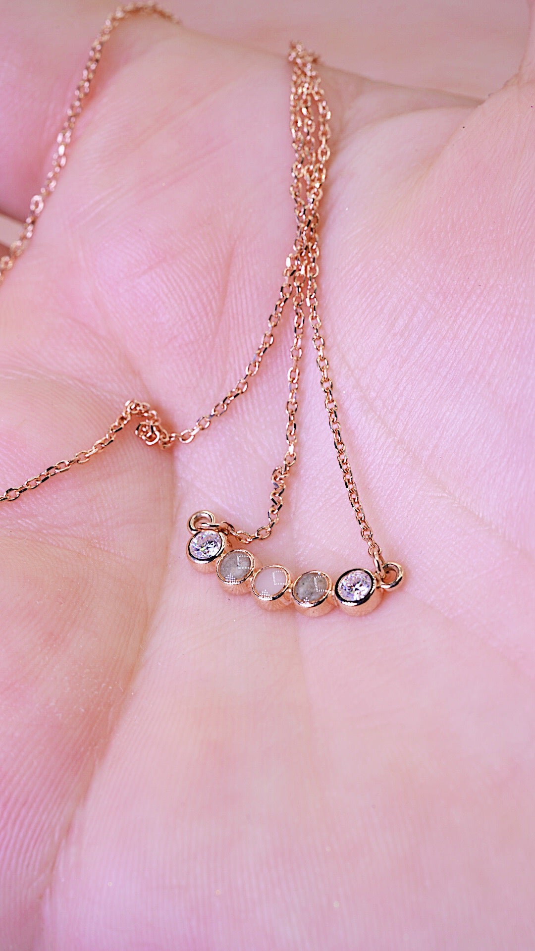 Solid gold keepsake necklace 