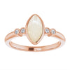 Ara-Nova Marquise ring with custom gemstones