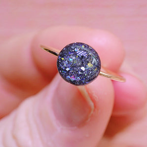 Cremation keepsake ring in 14k yellow gold filled