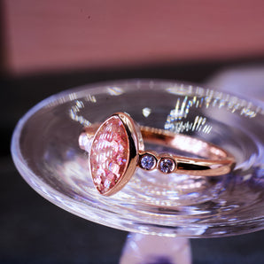 Ara-Nova Marquise ring with custom gemstones