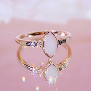 breastmilk ring in solid gold