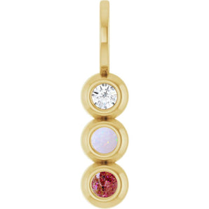 Tertia pendant in solid gold