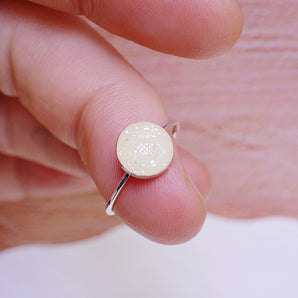 Mother's own breastmilk ring in sterling silver
