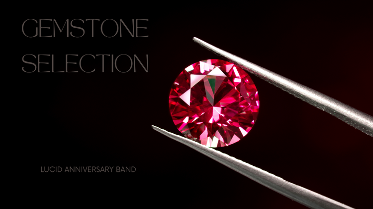 Lucid Anniversary band - custom gemstone selection