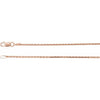 Solid 14k Diamond cut wheat chain