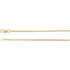 Solid 14k Diamond cut wheat chain