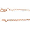 solid rose gold chain