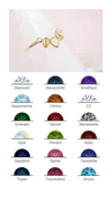 Cosmic Lotus band gemstone selection