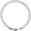 Sterling Silver double link charm bracelet