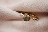 Cremation ashes ring in solid gold