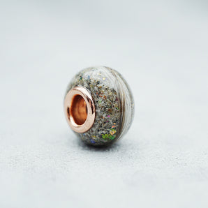 cremation ashes bead with insert