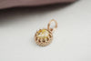 6mm pendant with cremation ash stone