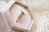 breast milk ring in solid gold and genuine gemstones