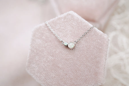 Opal jewel necklace