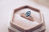 cremation ashes ring shows custom gemstones