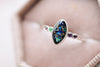 cremation ashes ring shows custom gemstones
