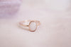 Classic oval keepsake ring