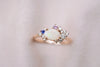 Camellia keepsake ring in solid 14k gold