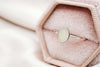 Classic oval keepsake ring