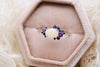 Camellia keepsake ring in solid 14k gold