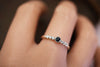 Lucid Anniversary band with custom gemstones